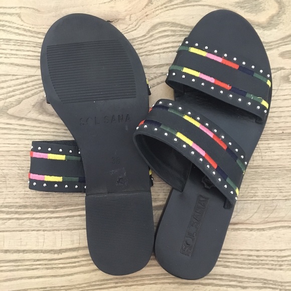 SOL SANA Leather Sandals (LIKE NEW!) - Picture 3 of 3